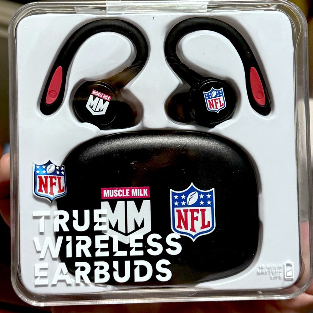 NFL x Muscle Milk True Wireless Earbuds Bluetooth Limited Edition
